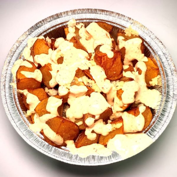 Spicy Potato with Garlic Spicy Sause